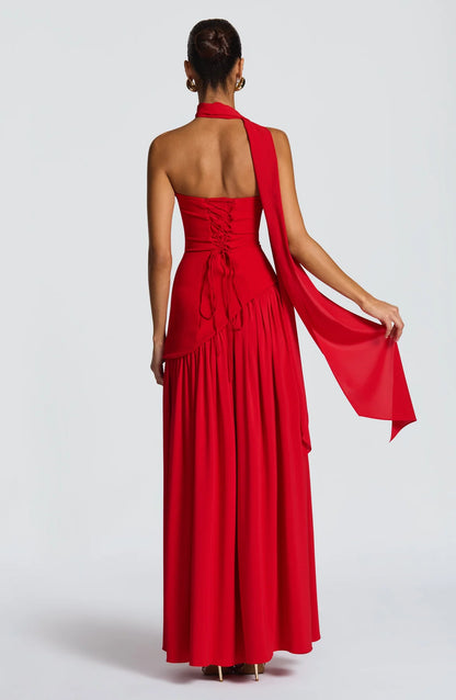 Aura Maxi Dress - Rojo