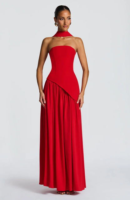 Aura Maxi Dress - Rojo