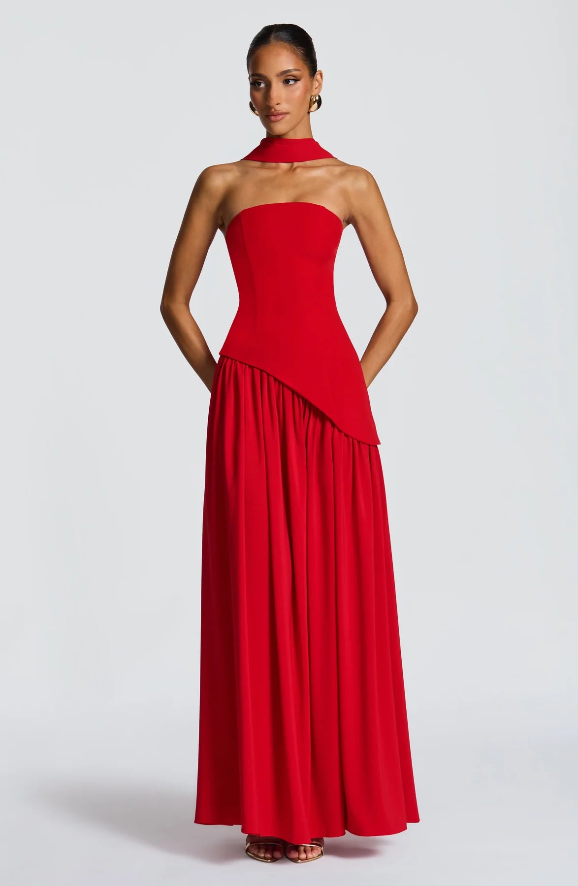 Aura Maxi Dress - Rojo