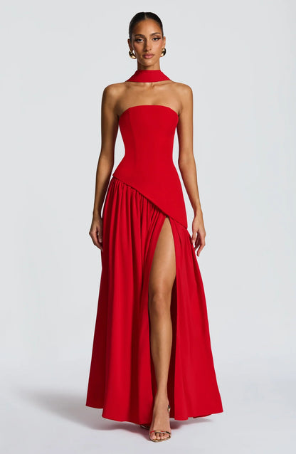 Aura Maxi Dress - Rojo