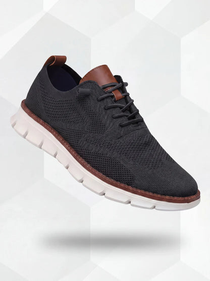 Zapatos Transpirables Ultracomfort: Negro-Blancos